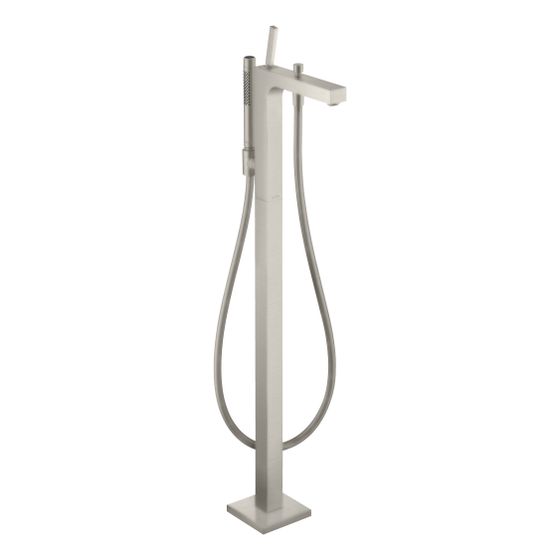 Hansgrohe AXOR Citterio Einhebel-Wannenmischer, 22l/min, bodenstehend, Pin-Griff, Edelstahl Optic