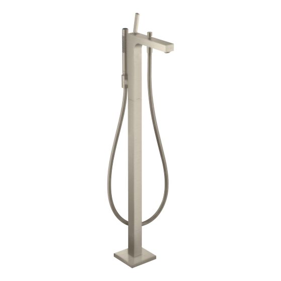 Hansgrohe AXOR Citterio Einhebel-Wannenmischer, 22l/min, bodenstehend, Pin-Griff, Brushed Nickel