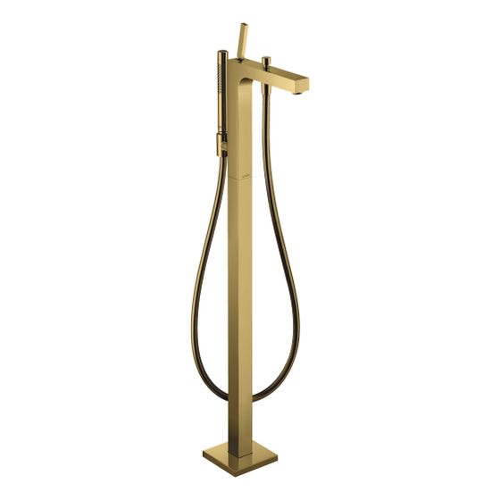 Hansgrohe AXOR Citterio Einhebel-Wannenmischer, 22l/min, bodenstehend, Pin-Griff, Polished Gold Optic