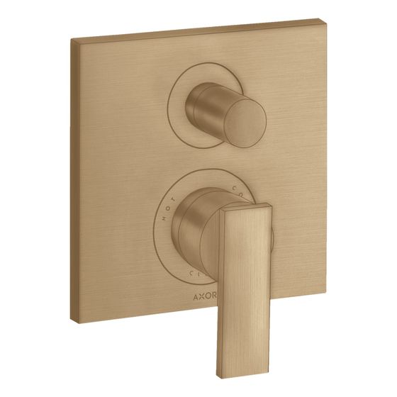 Hansgrohe AXOR Citterio Einhebel-Wannenmischer, 29l/min, UP, Hebelgriff, 2 Verbraucher, Brushed Bronze