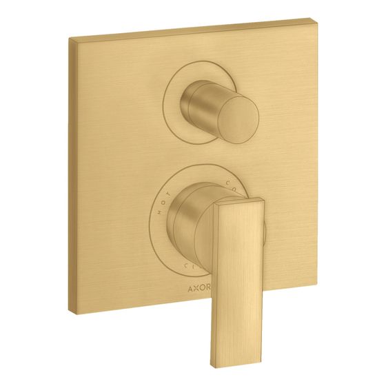 Hansgrohe AXOR Citterio Einhebel-Wannenmischer, 25l/min, UP, Hebelgriff, integrierter Sicherungskombination, Brushed Gold Optic