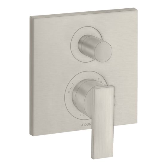 Hansgrohe AXOR Citterio Einhebel-Wannenmischer, 25l/min, UP, Hebelgriff, integrierter Sicherungskombination, Edelstahl Optic