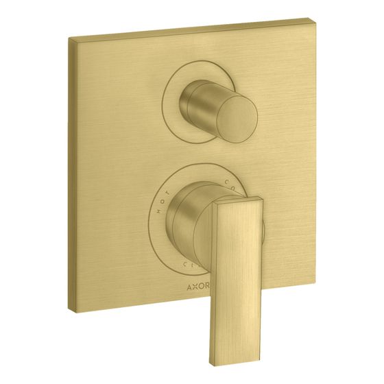 Hansgrohe AXOR Citterio Einhebel-Wannenmischer, 25l/min, UP, Hebelgriff, integrierter Sicherungskombination, Brushed Brass