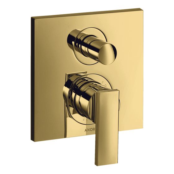 Hansgrohe AXOR Citterio Einhebel-Wannenmischer, 29l/min, UP, Hebelgriff, 2 Verbraucher, Polished Gold Optic