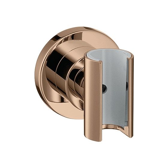 Hansgrohe AXOR Brausenhalter Citterio Porter, rund, 60x60x65mm, Metall, Polished Red Gold