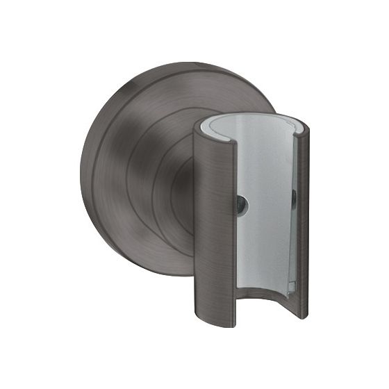 Hansgrohe AXOR Brausenhalter Citterio Porter, rund, 60x60x65mm, Metall, Brushed Black Chrome