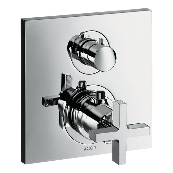 Hansgrohe AXOR Citterio Thermostat Unterputz, 26l/min, Absperrventil, Kreuzgriff, Chrom
