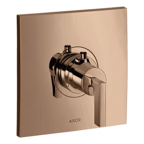 Hansgrohe AXOR Citterio Thermostat HighFlow Unterputz, 59l/min, Hebelgriff, Polished Red Gold