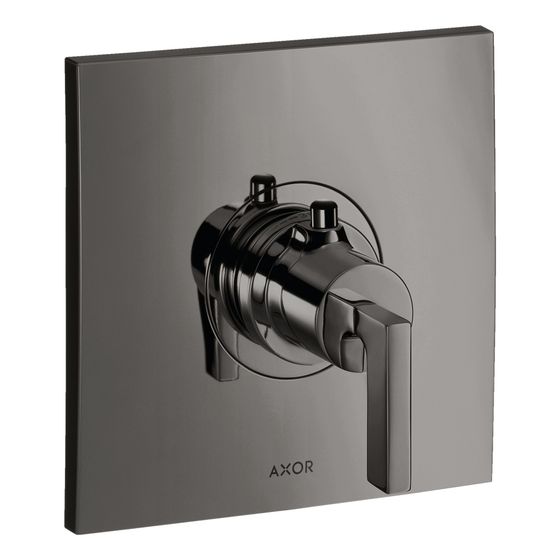 Hansgrohe AXOR Citterio Thermostat HighFlow Unterputz, 59l/min, Hebelgriff, Polished Black Chrome
