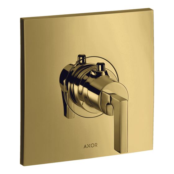 Hansgrohe AXOR Citterio Thermostat HighFlow Unterputz, 59l/min, Hebelgriff, Polished Gold Optic