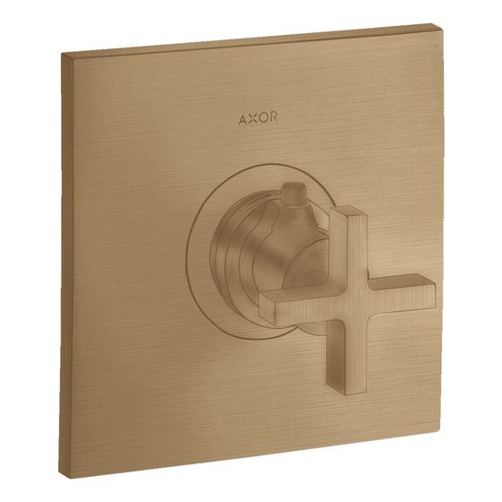 Hansgrohe AXOR Citterio Thermostat HighFlow Unterputz, 59l/min, Kreuzgriff, Brushed Bronze