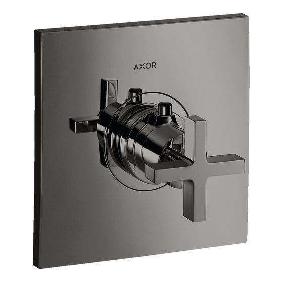 Hansgrohe AXOR Citterio Thermostat HighFlow Unterputz, 59l/min, Kreuzgriff, Polished Black Chrome