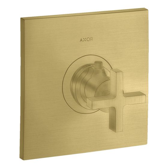 Hansgrohe AXOR Citterio Thermostat HighFlow Unterputz, 59l/min, Kreuzgriff, Brushed Brass