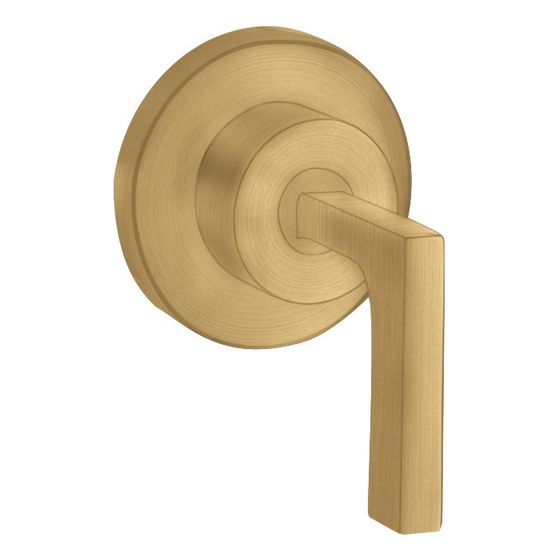 Hansgrohe AXOR Citterio Absperrventil Unterputz DN 15/DN 20, Hebelgriff, Brushed Gold Optic