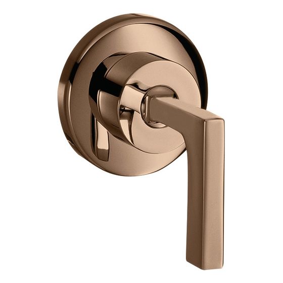 Hansgrohe AXOR Citterio Absperrventil Unterputz DN 15/DN 20, Hebelgriff, Polished Red Gold