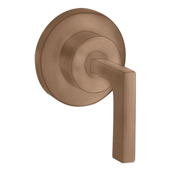 Hansgrohe AXOR Citterio Absperrventil Unterputz DN 15/DN 20, Hebelgriff, Brushed Red Gold