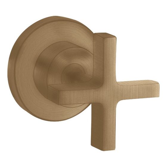 Hansgrohe AXOR Citterio Absperrventil Unterputz DN 15/DN 20, Kreuzgriff, Brushed Bronze