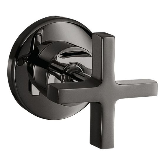 Hansgrohe AXOR Citterio Absperrventil Unterputz DN 15/DN 20, Kreuzgriff, Polished Black Chrome