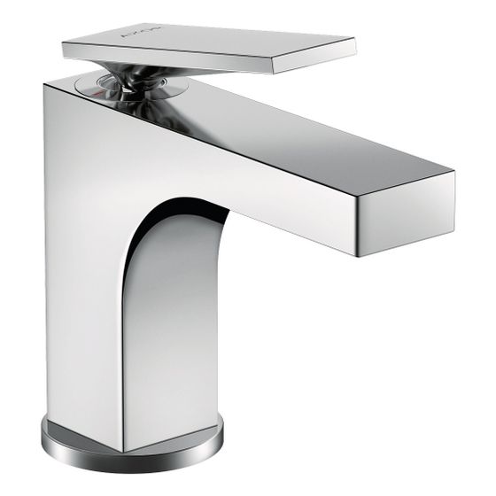 Hansgrohe AXOR Citterio Einhebel-Waschtischmischer 90mm, 5l/min, Hebel-Grifffür HWB, Zugstangen-Ablaufgarnitur, Chrom