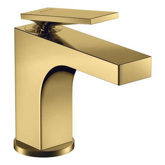 Hansgrohe AXOR Citterio Einhebel-Waschtischmischer 90mm, 5l/min, Hebel-Grifffür HWB, Zugstangen-Ablaufg., Polished Gold Optic