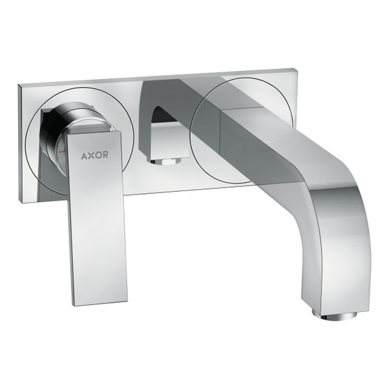 Hansgrohe AXOR Citterio Einhebel-Waschtischmischer UP, 5l/min, für Wandmontage, Hebelgriff, Auslauf 220mm, Platte, Chrom