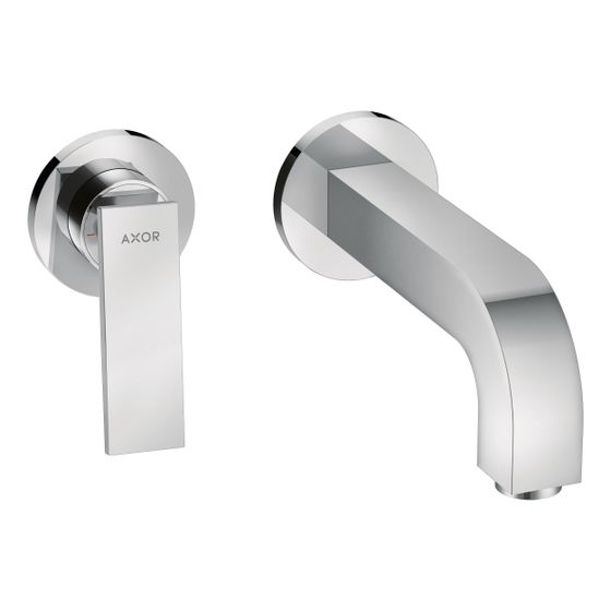 Hansgrohe AXOR Citterio Einhebel-Waschtischmischer UP 5l/min, für Wandmontage, Hebelgriff, Auslauf 220mm, Rosetten, Chrom