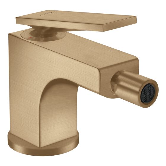 Hansgrohe AXOR Citterio Einhebel-Bidetmischer, 7,2l/min, Hebelgriff, Zugstangen-Ablaufgarnitur, Brushed Bronze