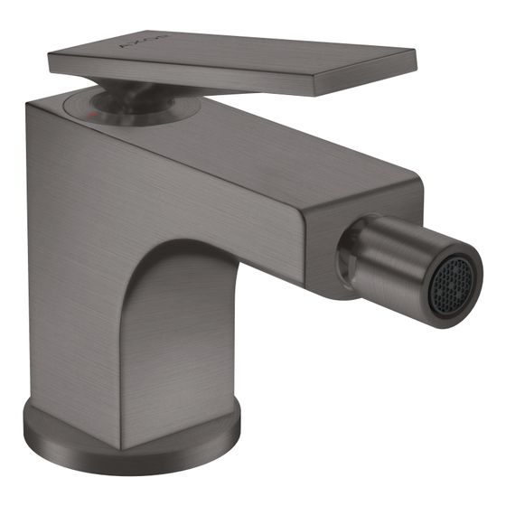 Hansgrohe AXOR Citterio Einhebel-Bidetmischer, 7,2l/min, Hebelgriff, Zugstangen-Ablaufgarnitur, Brushed Black Chrome