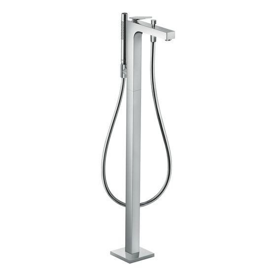 Hansgrohe AXOR Citterio Einhebel-Wannenmischer, 20l/min, bodenstehend, Hebelgriff, Chrom
