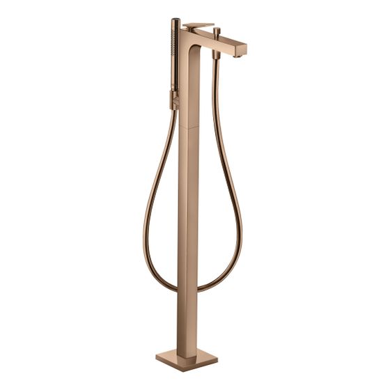 Hansgrohe AXOR Citterio Einhebel-Wannenmischer, 20l/min, bodenstehend, Hebelgriff, Polished Red Gold