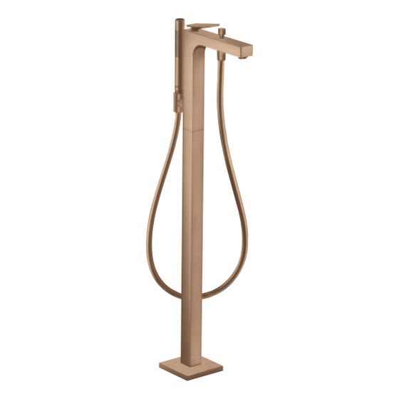 Hansgrohe AXOR Citterio Einhebel-Wannenmischer, 20l/min, bodenstehend, Hebelgriff, Brushed Red Gold