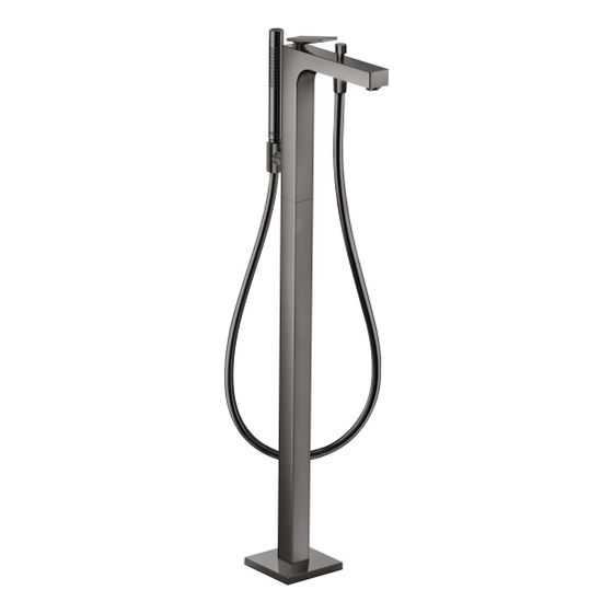 Hansgrohe AXOR Citterio Einhebel-Wannenmischer, 20l/min, bodenstehend, Hebelgriff, Polished Black Chrome