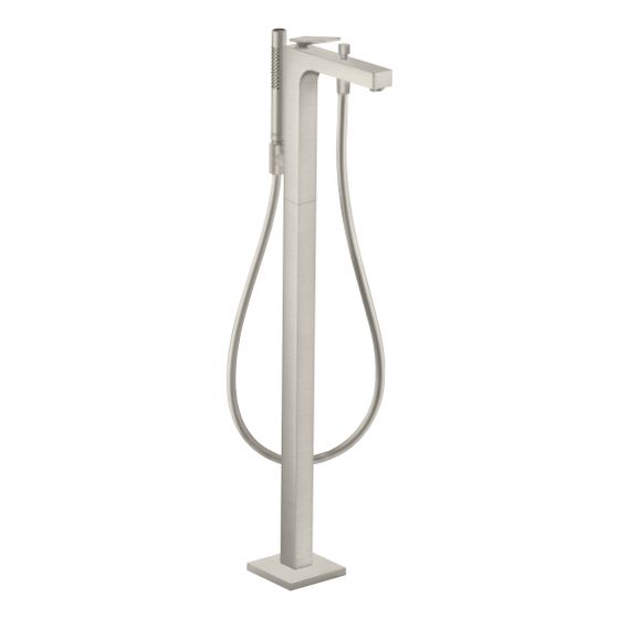 Hansgrohe AXOR Citterio Einhebel-Wannenmischer, 20l/min, bodenstehend, Hebelgriff, Edelstahl Optic