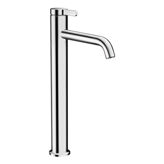 Hansgrohe AXOR One Einhebel-Waschtischmischer 260mm, 5l/min, Hebel-Grifffür Aufsatzwaschtische, Ablaufgarnitur, Chrom