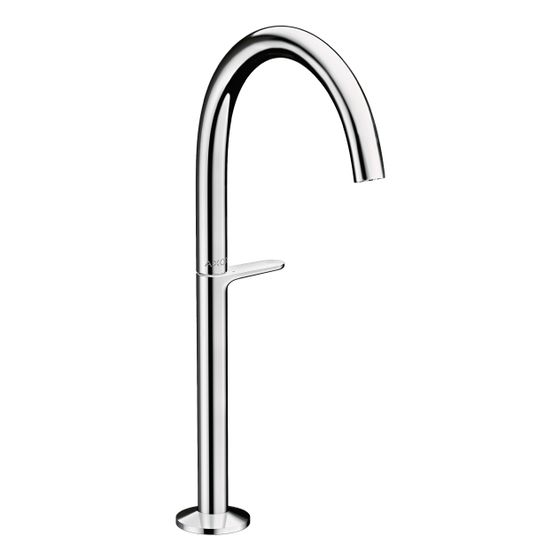 Hansgrohe AXOR One Waschtischmischer Select 260 für Aufsatzwaschtische, Push-Open Ablaufgarnitur, Chrom