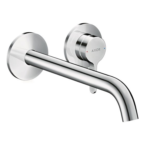 Hansgrohe AXOR One Einhebel-Waschtischmischer Unterputz, 5l/min, für Wandmontage, Hebelgriff, Auslauf 220mm, Chrom