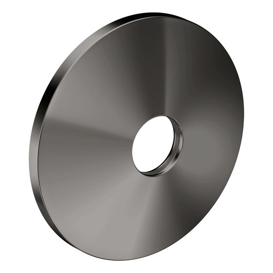 Hansgrohe AXOR One Rosette D. 90mm für 1-Loch Waschtischmischer Unterputz, Polished Black Chrome