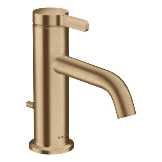 Hansgrohe AXOR One Einhebel-Waschtischmischer 70mm, 5l/min, Hebelgriff, Zugstangen-Ablaufgarnitur, Brushed Bronze
