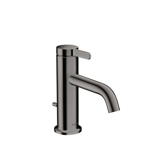 Hansgrohe AXOR One Einhebel-Waschtischmischer 70mm, 5l/min, Hebelgriff, Zugstangen-Ablaufgarnitur, Polished Black Chrome