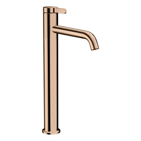 Hansgrohe AXOR One Einhebel-Waschtischmischer 260mm, 5l/min, Hebel-Grifffür AWT, Ablaufgarnitur, Polished Red Gold