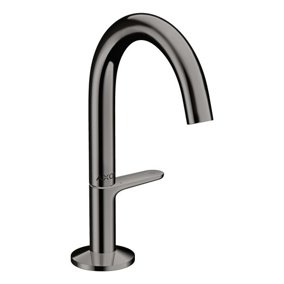 Hansgrohe AXOR One Waschtischmischer Select 140mm, 5l/min, Push-Open Ablaufgarnitur, Polished Black Chrome