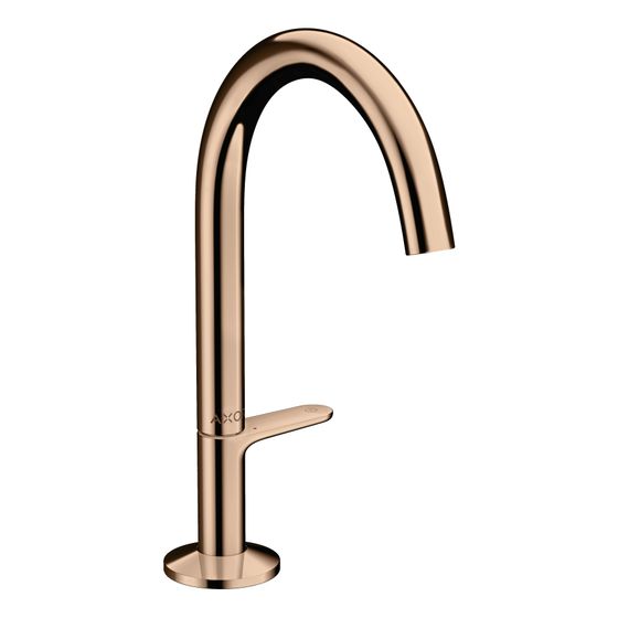 Hansgrohe AXOR One Waschtischmischer Select 170mm, 5l/min, Push-Open Ablaufgarnitur, Polished Red Gold