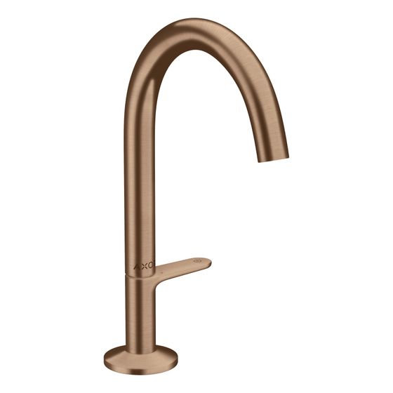 Hansgrohe AXOR One Waschtischmischer Select 170mm, 5l/min, Push-Open Ablaufgarnitur, Brushed Red Gold