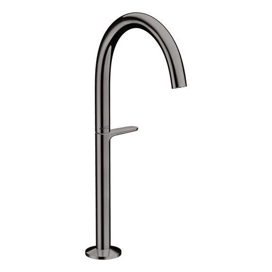 Hansgrohe AXOR One Waschtischmischer Select 260 für Aufsatzwaschtische, Push-Open Ablaufgarnitur, Polished Black Chrome