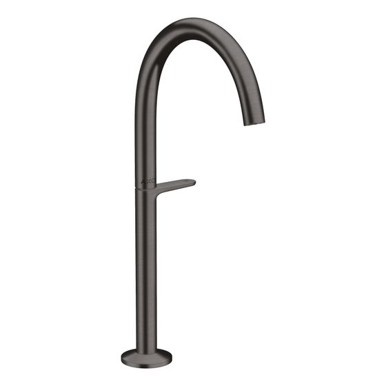 Hansgrohe AXOR One Waschtischmischer Select 260 für Aufsatzwaschtische, Push-Open Ablaufgarnitur, Brushed Black Chrome