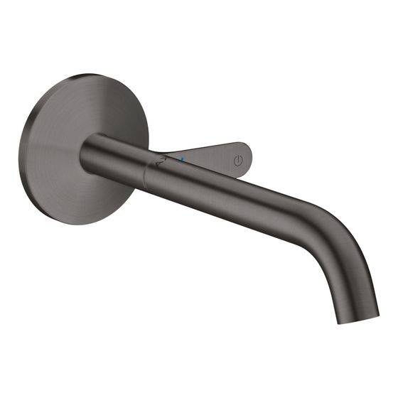 Hansgrohe AXOR One Waschtischmischer Unterputz für Wandmontage Select, Auslauf 220mm, Brushed Black Chrome