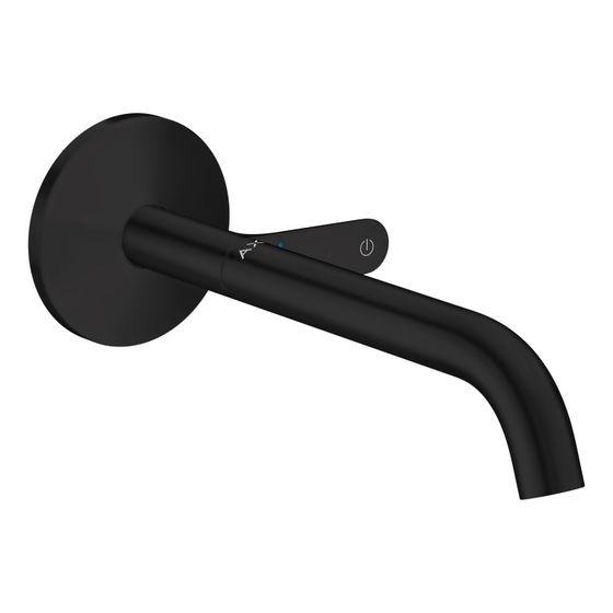 Hansgrohe AXOR One Waschtischmischer Unterputz für Wandmontage Select, Auslauf 220mm, Mattschwarz