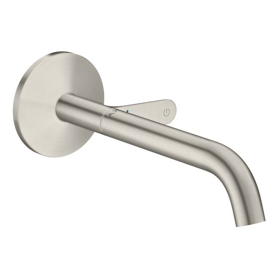 Hansgrohe AXOR One Waschtischmischer Unterputz für Wandmontage Select, Auslauf 220mm, Edelstahl Optic