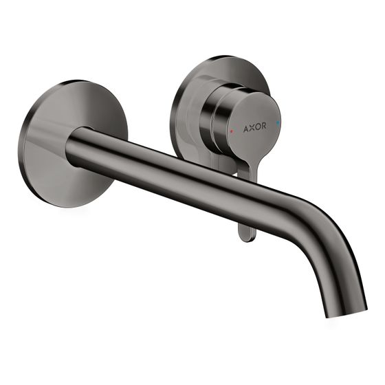 Hansgrohe AXOR One Einhebel-Waschtischmischer UP, 5l/min, für Wandmontage, Hebelgriff, Auslauf 220mm, Polished Black Chrome