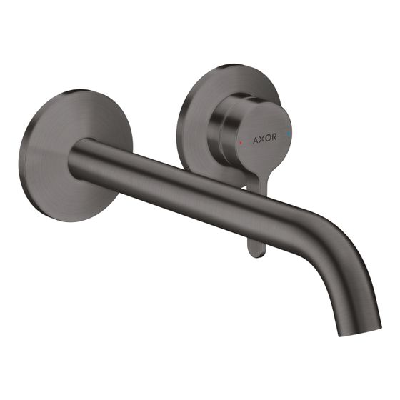 Hansgrohe AXOR One Einhebel-Waschtischmischer UP, 5l/min, für Wandmontage, Hebelgriff, Auslauf 220mm, Brushed Black Chrome